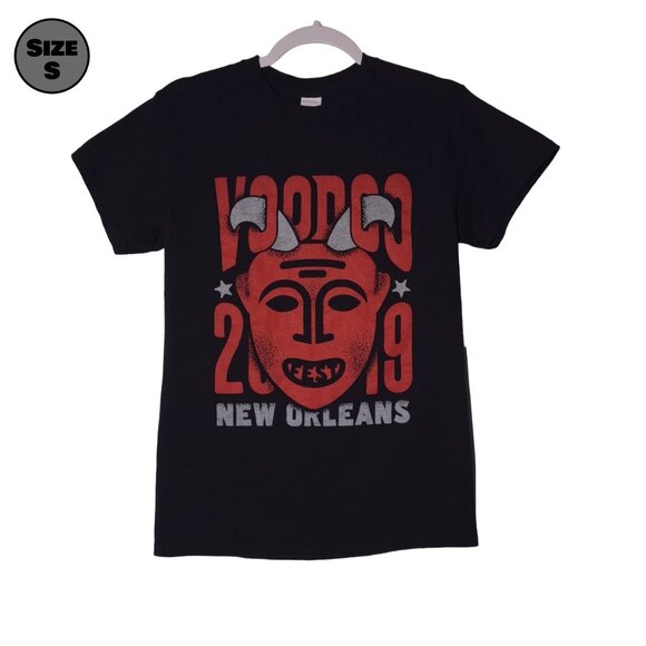 Voodoo Fest 2019 USED Shirt (S, New Orleans, Guns N' Roses, Post Malone, Beck) - Picture 1 of 7